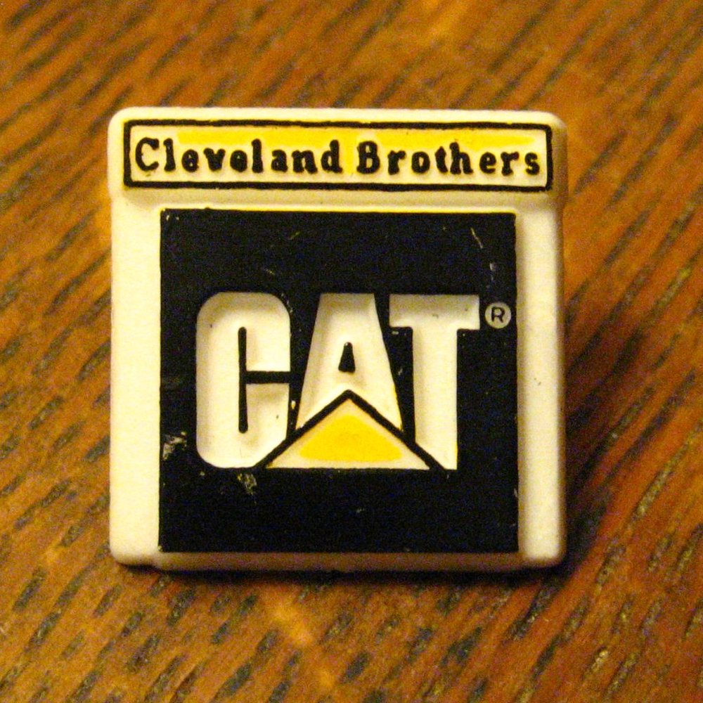 Cleveland Brothers Caterpillar Vintage Lapel Pin